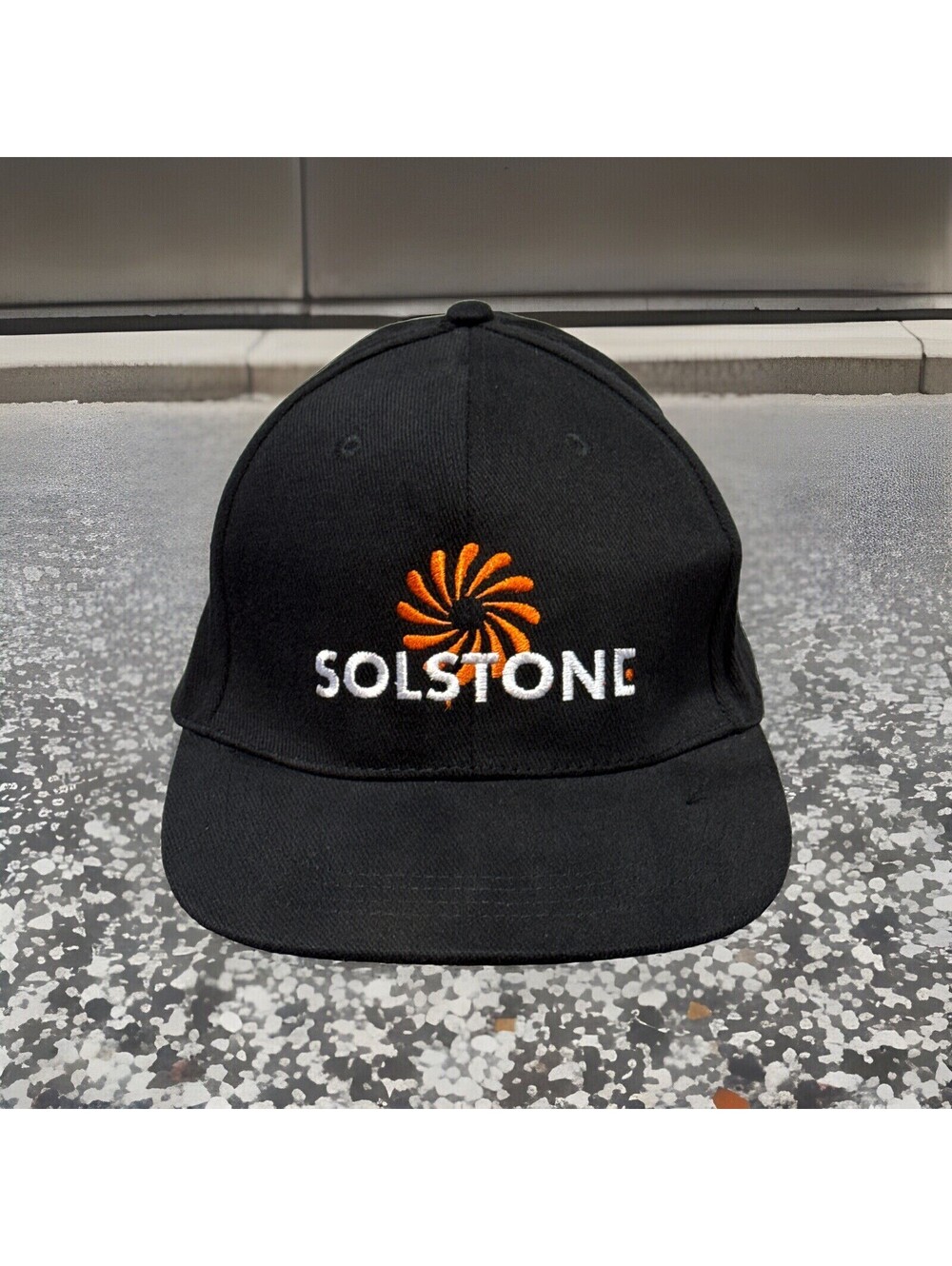 Solstone Stone Quartz Slabs Elegant Flooring Custom Black Snapback Baseball Cap